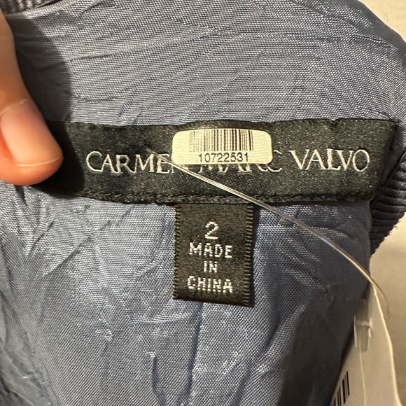 RTR Carmen Marc Valvo Denim Sequin Shift - size 2 - Picture 5 of 5